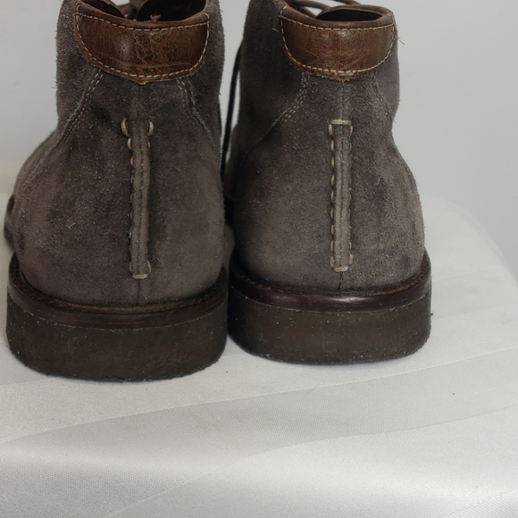 Johnston & Murphy gray suede chukka sz 9.5 - Picture 5 of 8